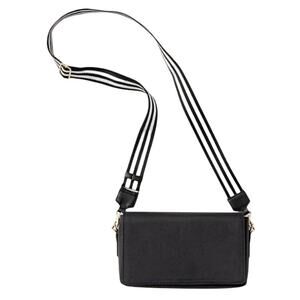ToteSavvy Crossbody Diaper Bag Changing Mat, Wipes Pocket Black